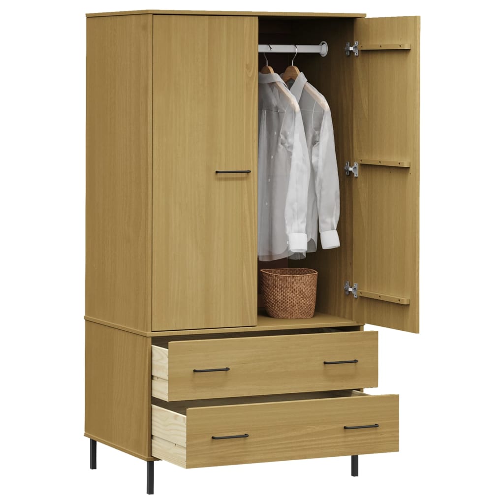 Kleiderschrank 90x55x172,5cm Kiefernholz