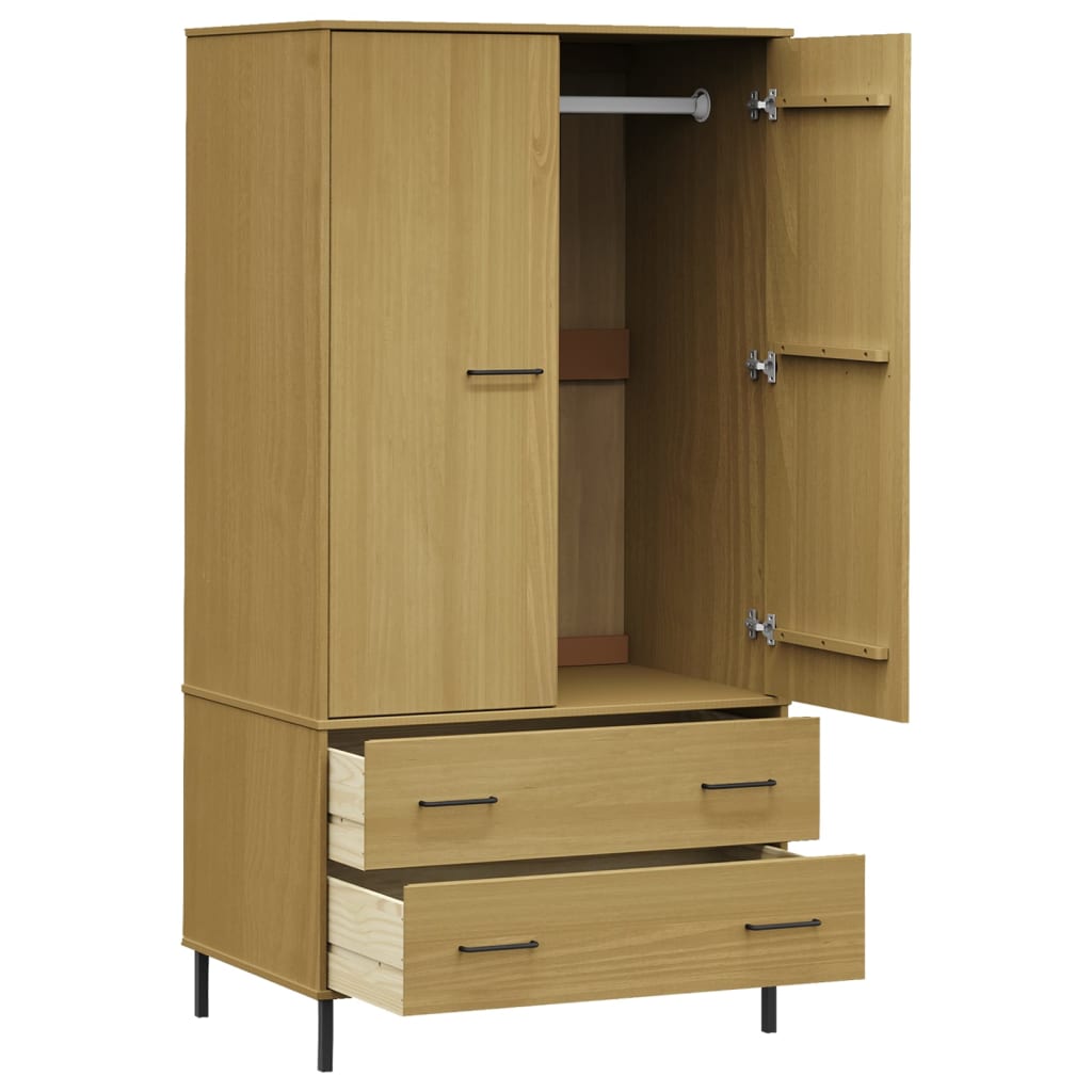 Kleiderschrank 90x55x172,5cm Kiefernholz