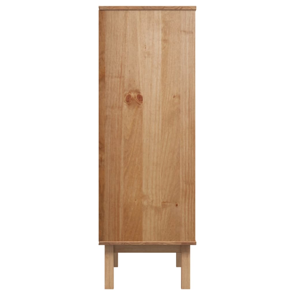 Highboard 85x43x125 cm Massives Kiefernholz