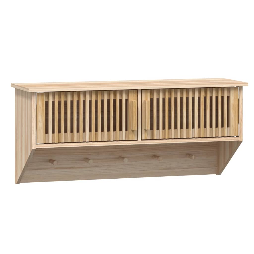 Wandgarderobe mit Haken 80x24x35,5 cm