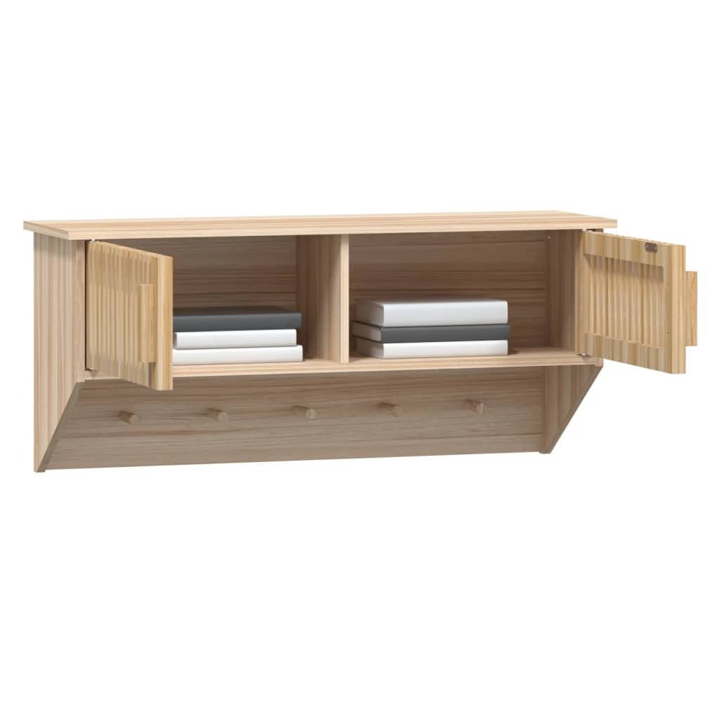 Wandgarderobe mit Haken 80x24x35,5 cm