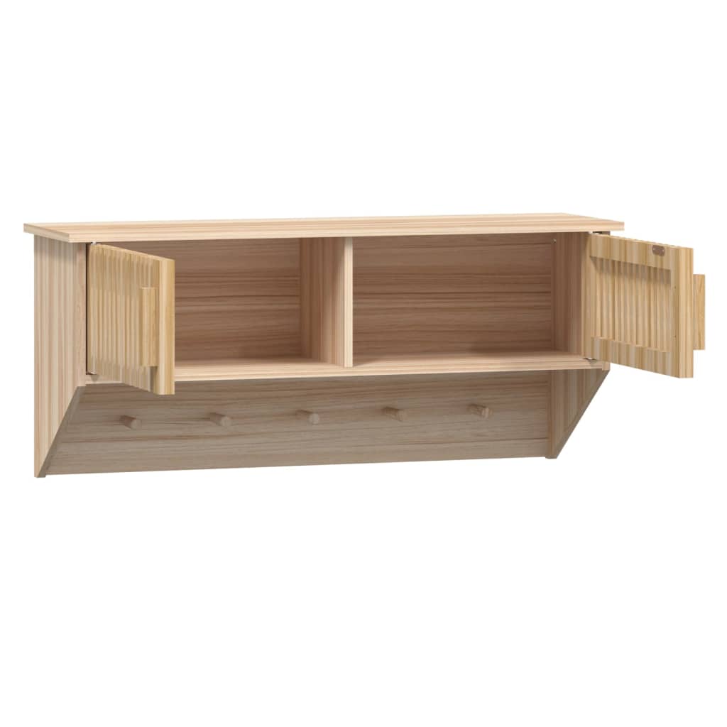 Wandgarderobe mit Haken 80x24x35,5 cm