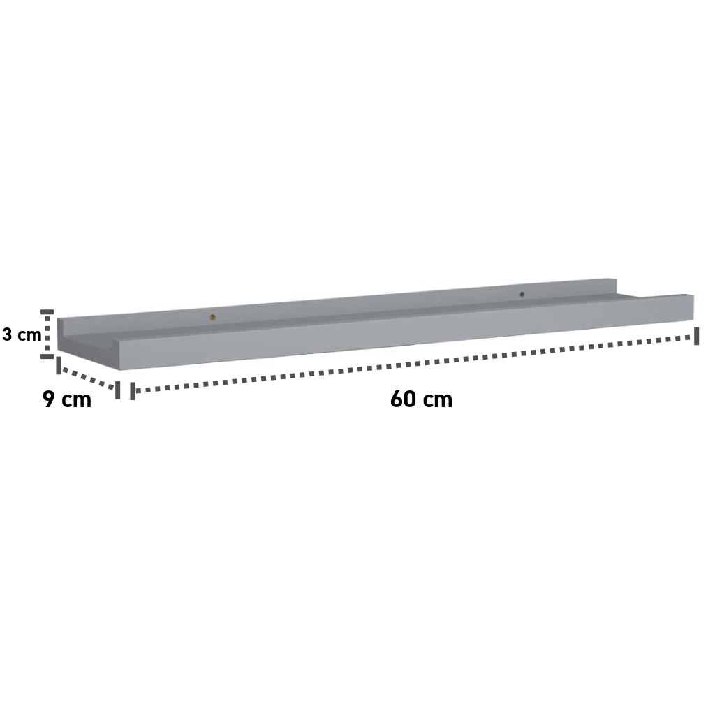 2er-Set Wandleisten 40-80 cm