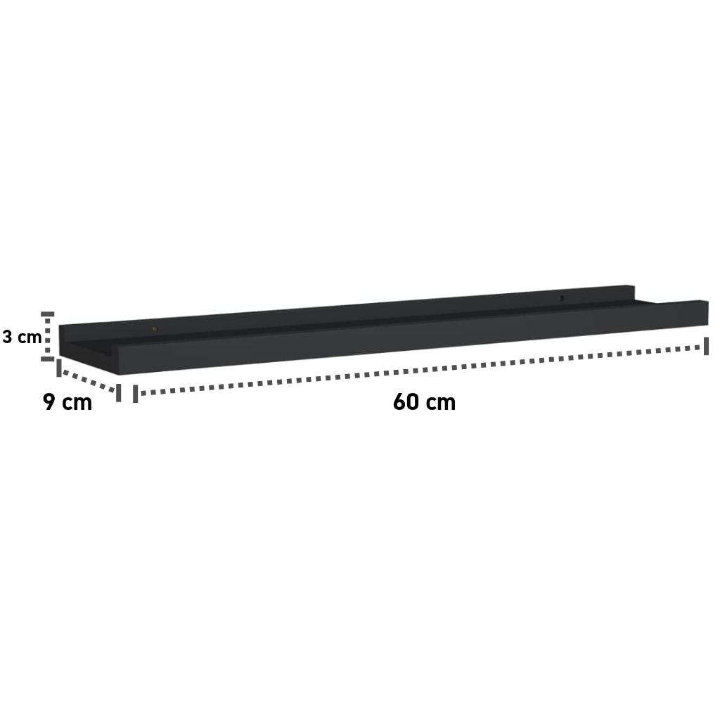 2er-Set Wandleisten 40-80 cm