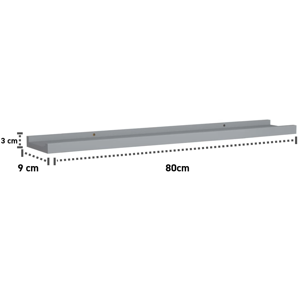 2er-Set Wandleisten 40-80 cm