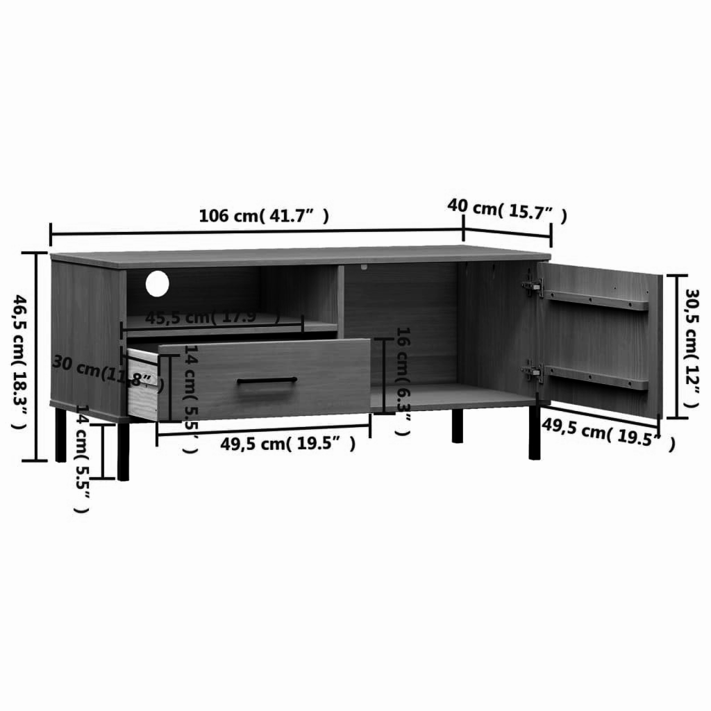 Lowboard 106x40x46,5 cm