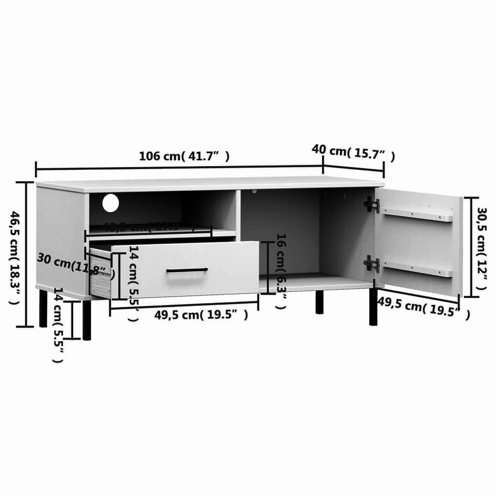 Lowboard 106x40x46,5 cm