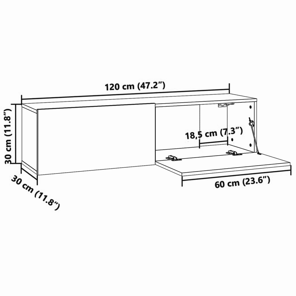 Lowboard 80-120 cm