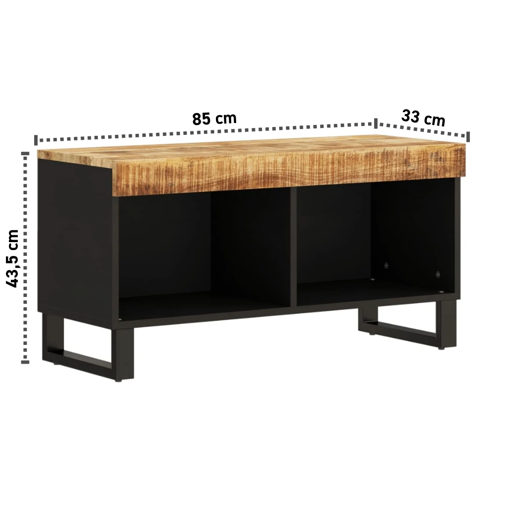 Lowboard 85x33x43,5 cm Massivholz