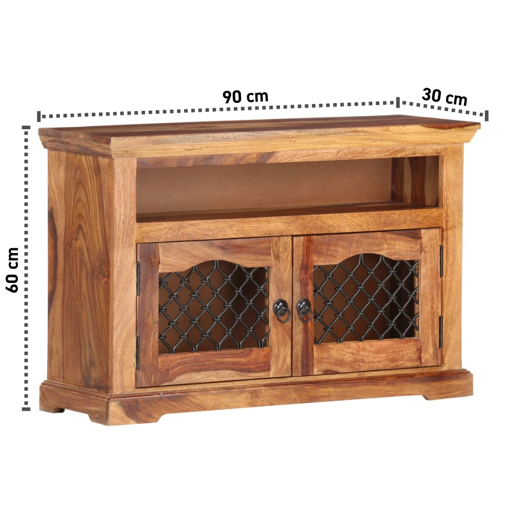 Lowboard 90x30x60 cm Massives Palisanderholz