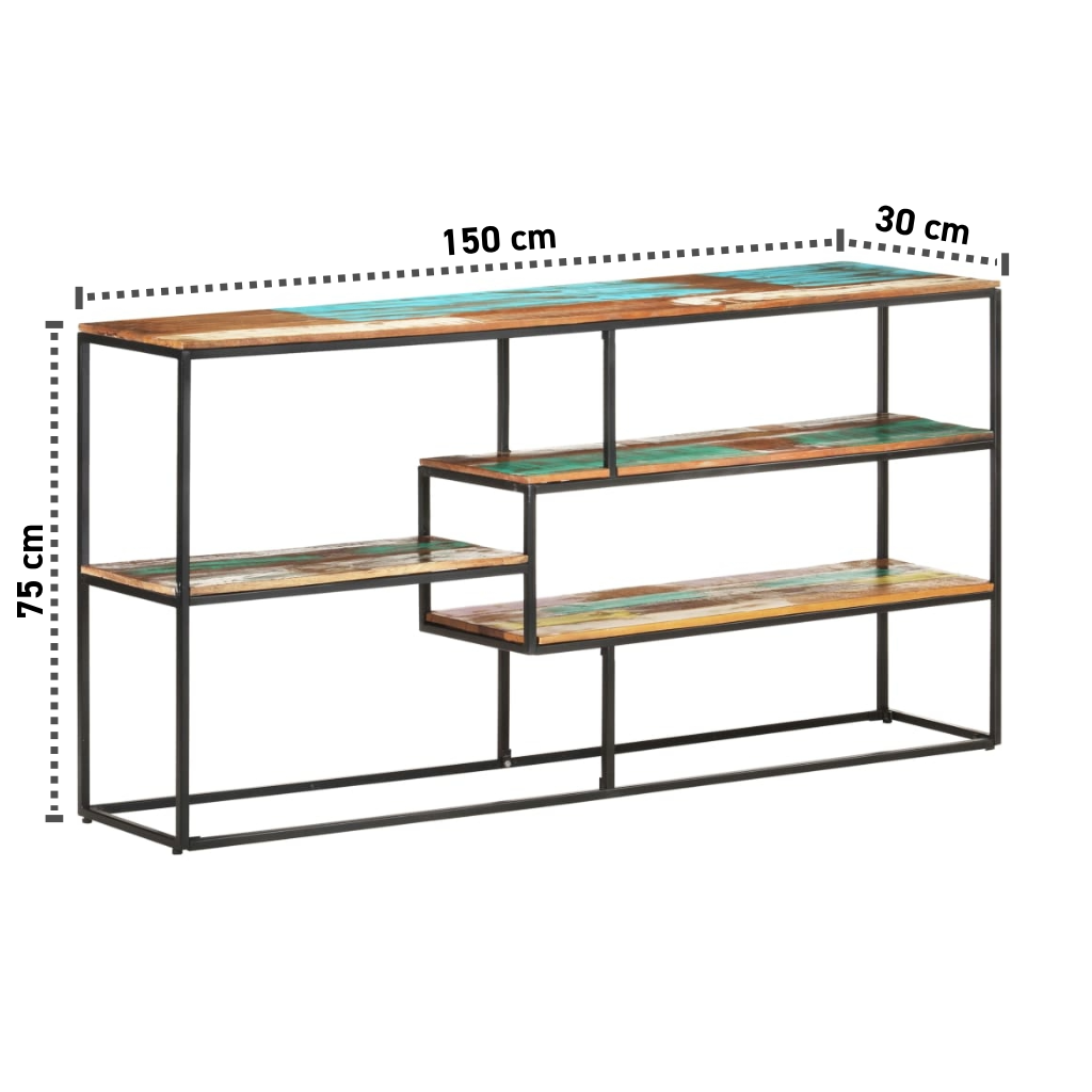 Recyceltes Sideboard 150x30x75 cm