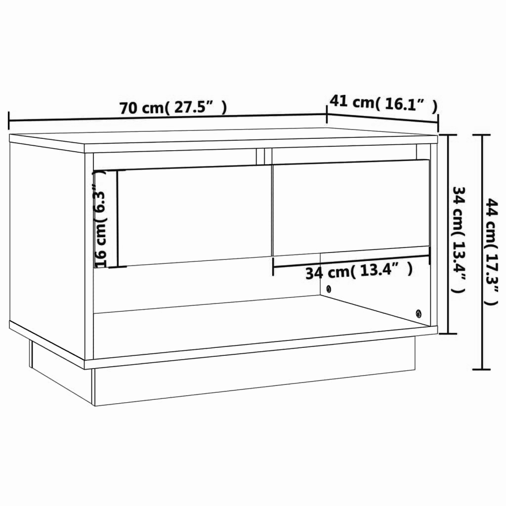 Lowboard 70x41x44 cm