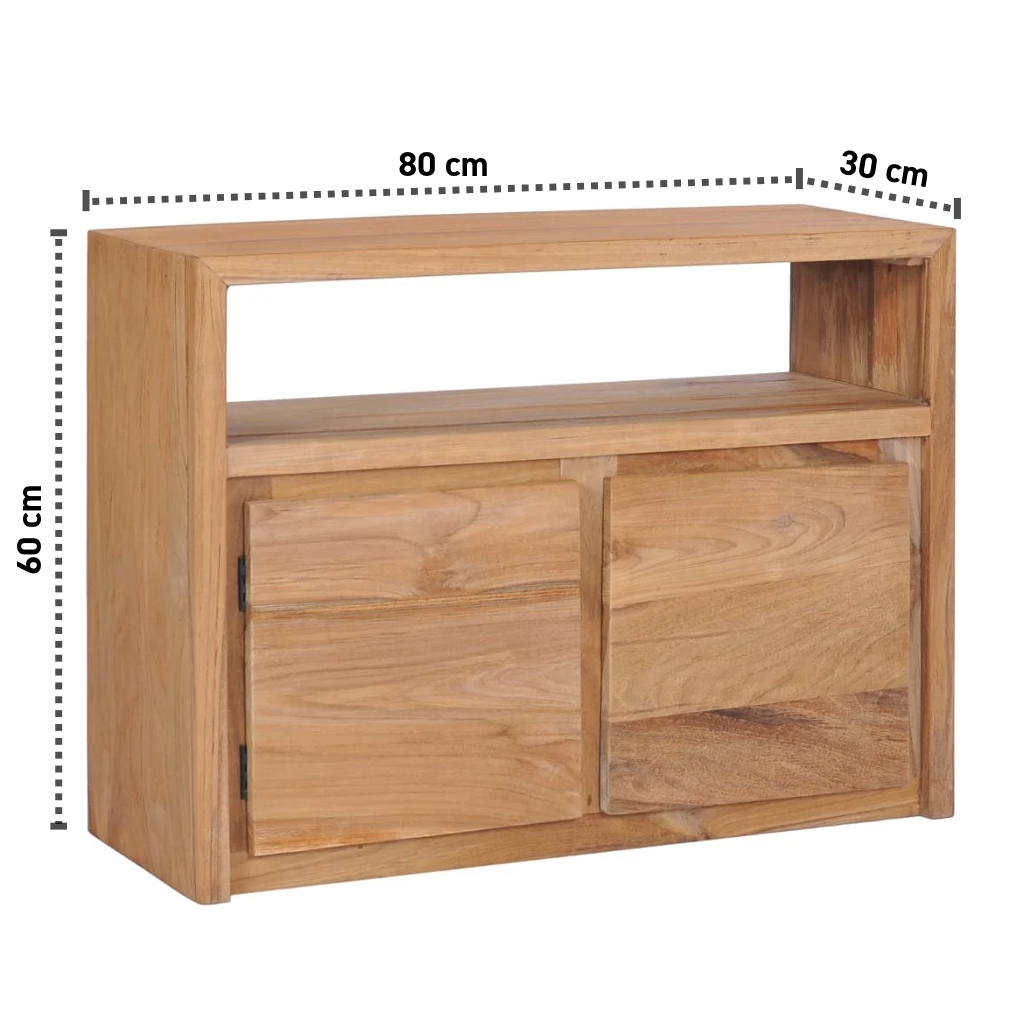 Sideboard 80x30x60 cm Massives Teakholz