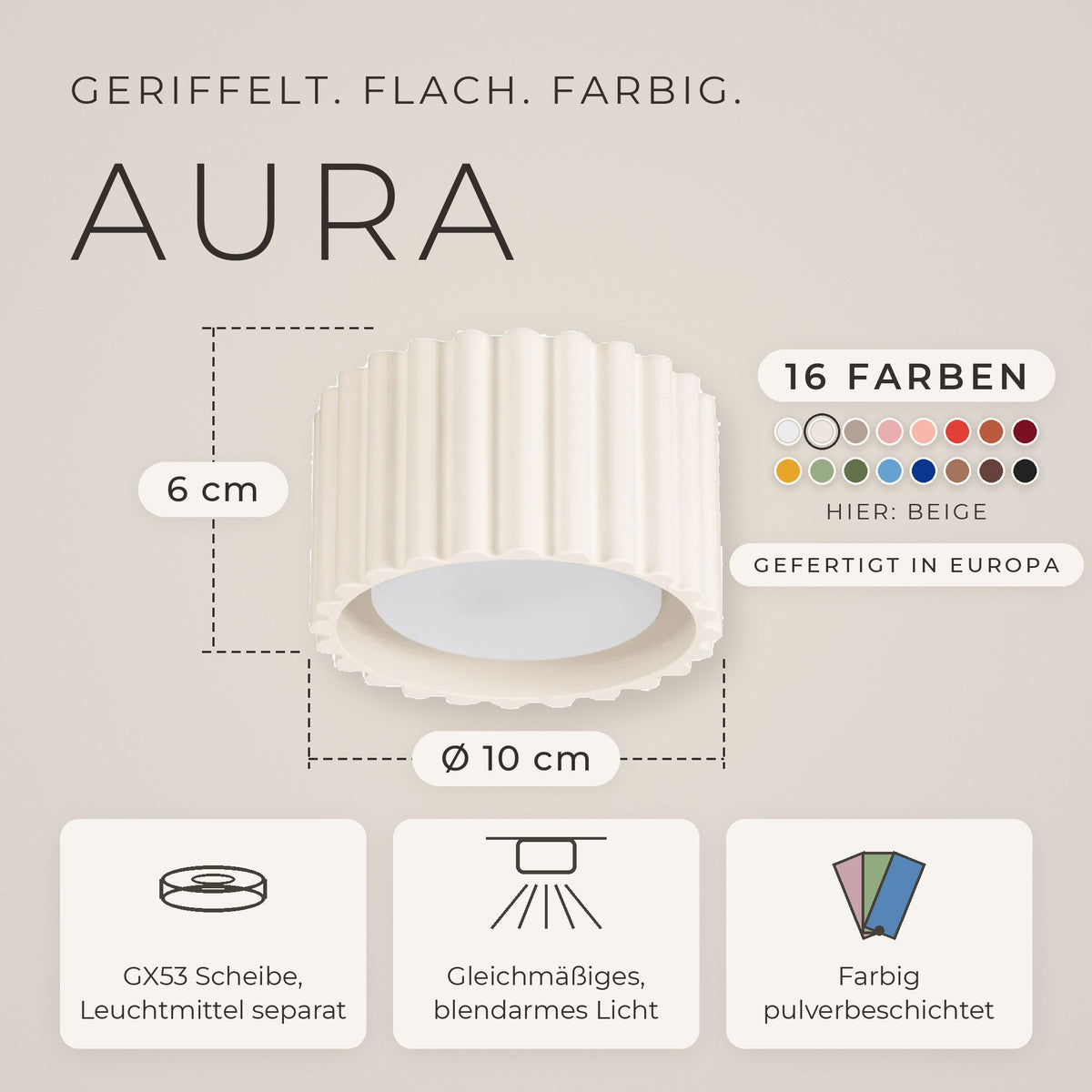 Deckenleuchte "AURA"