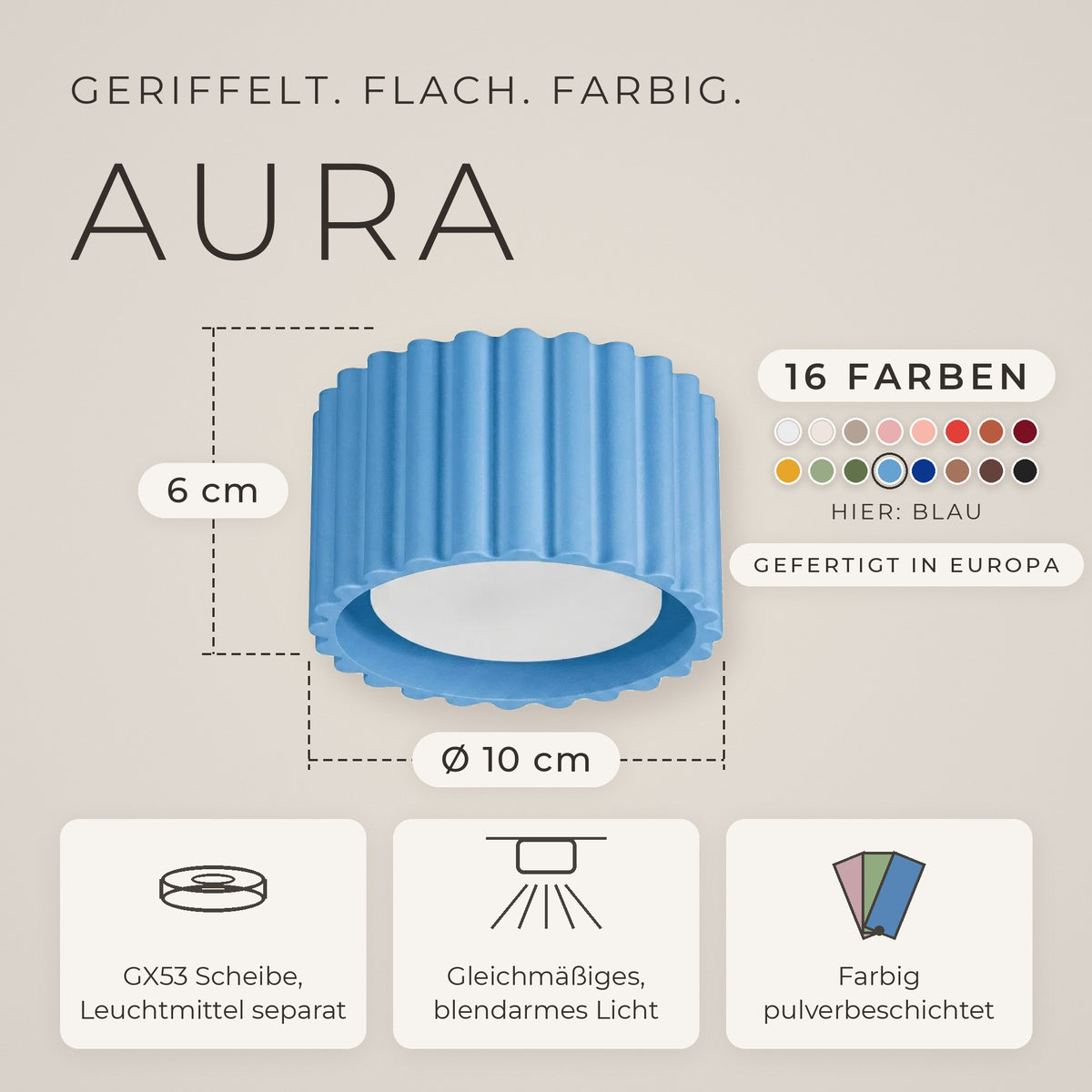 Deckenleuchte "AURA"
