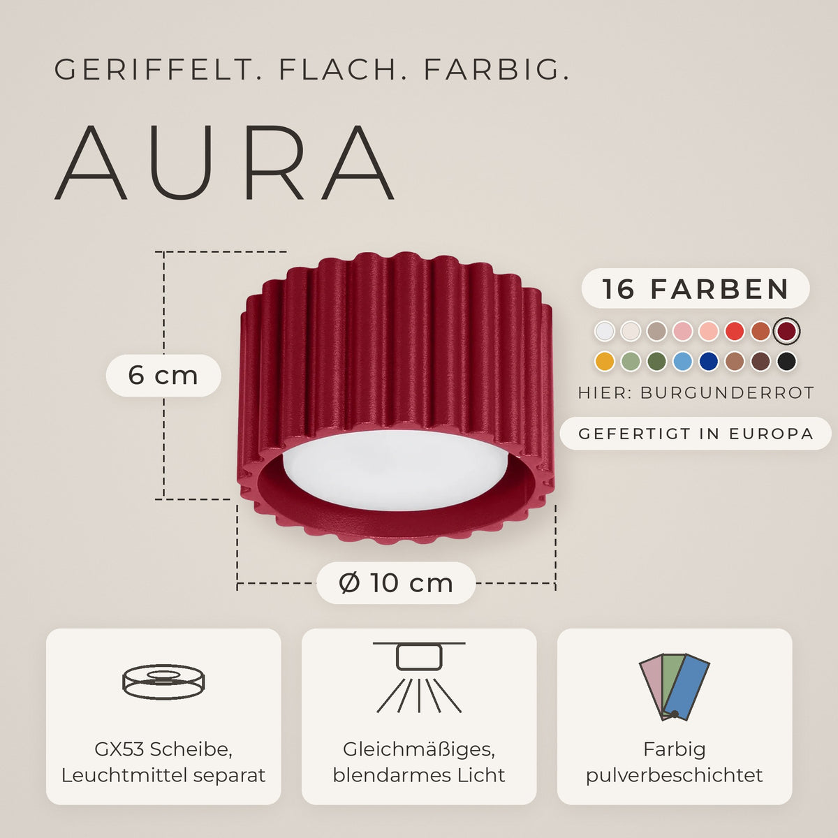 Deckenleuchte "AURA"
