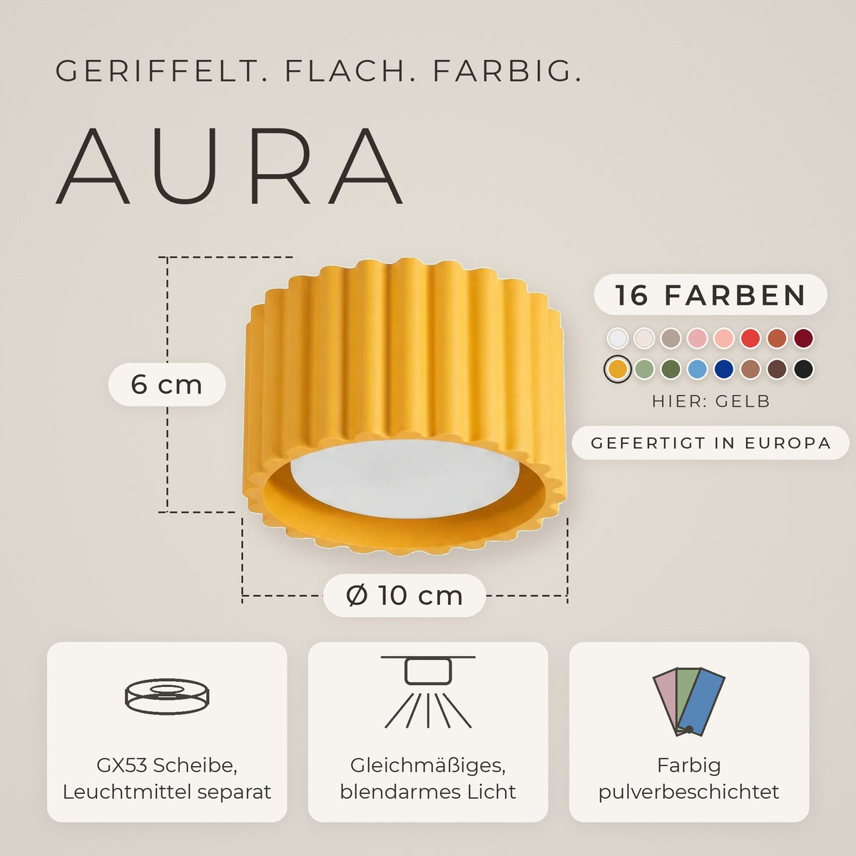 Deckenleuchte "AURA"