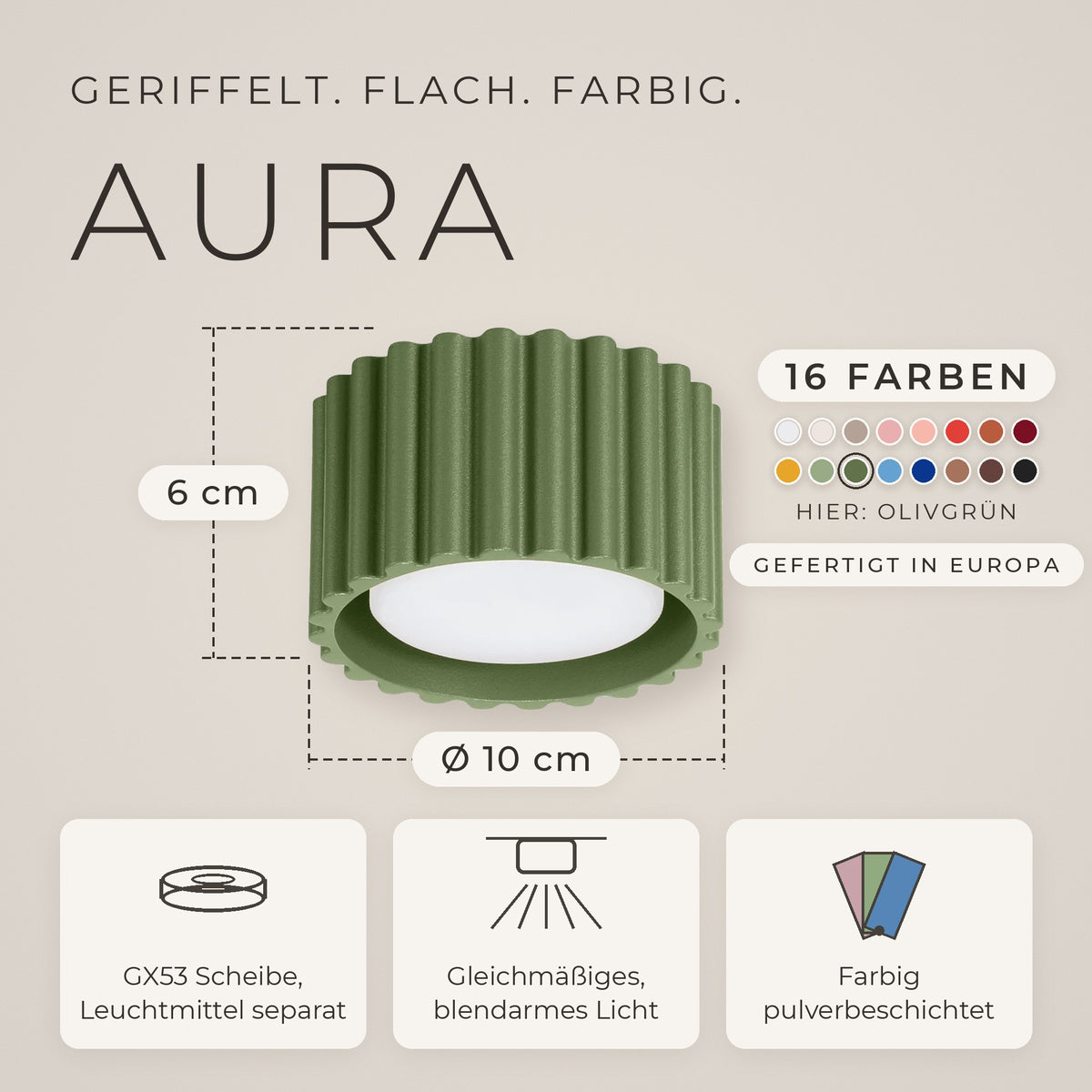 Deckenleuchte "AURA"
