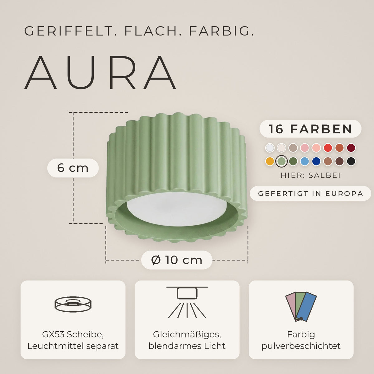 Deckenleuchte "AURA"