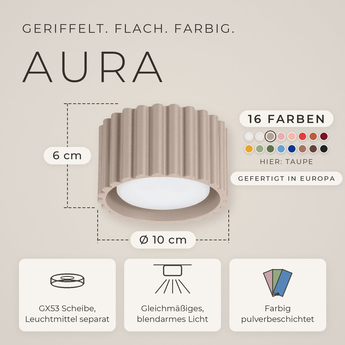 Deckenleuchte "AURA"