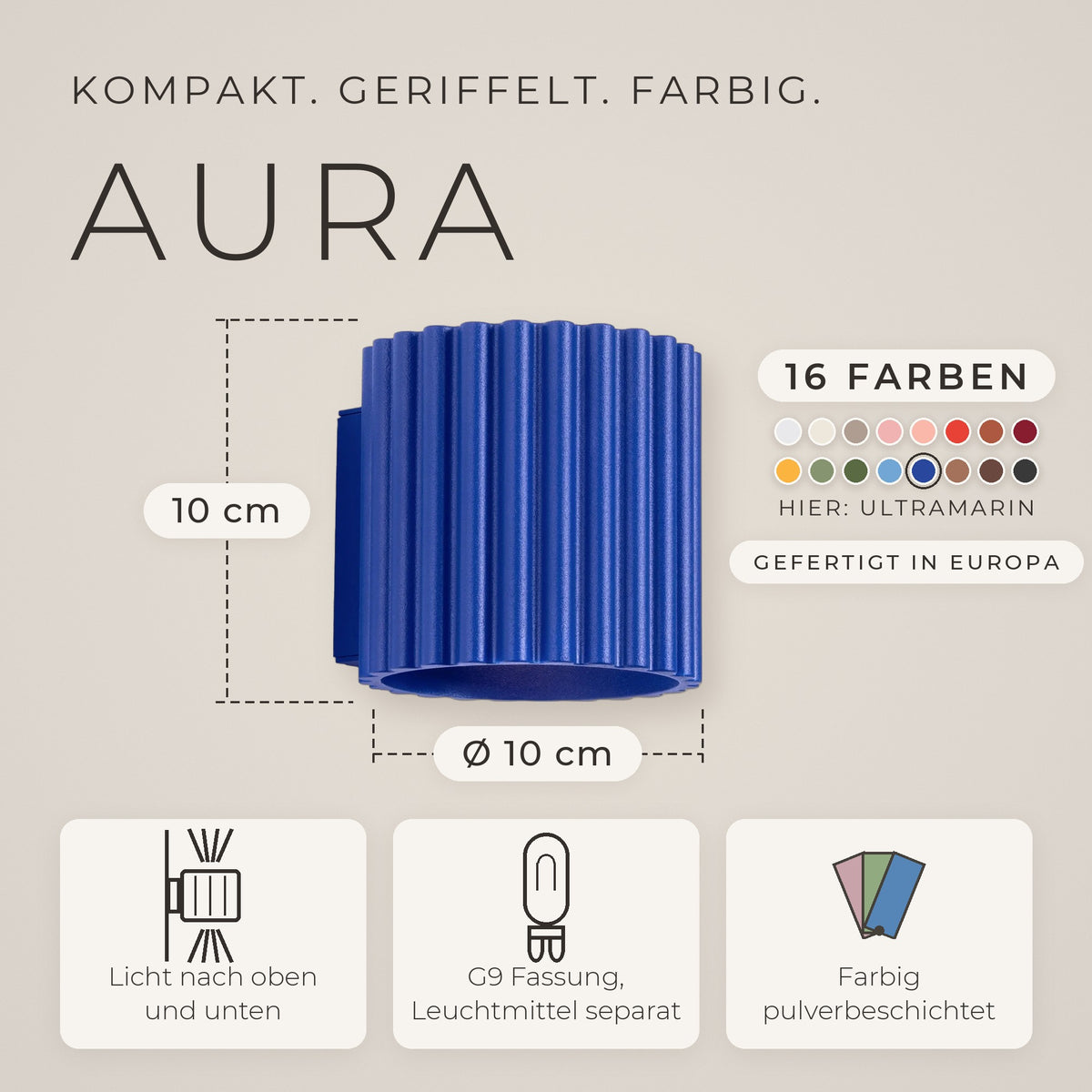 Wandleuchte "AURA" Up & Down