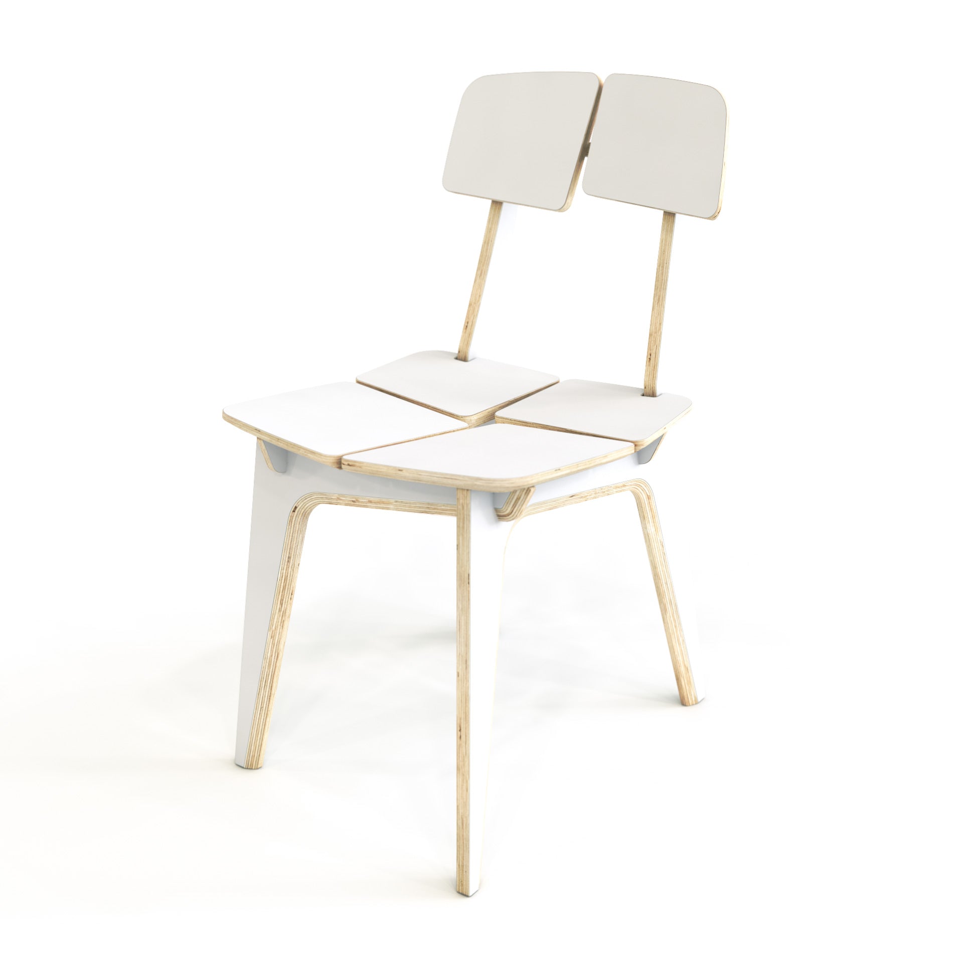 Woodpecker Wooden Dining Chair - White