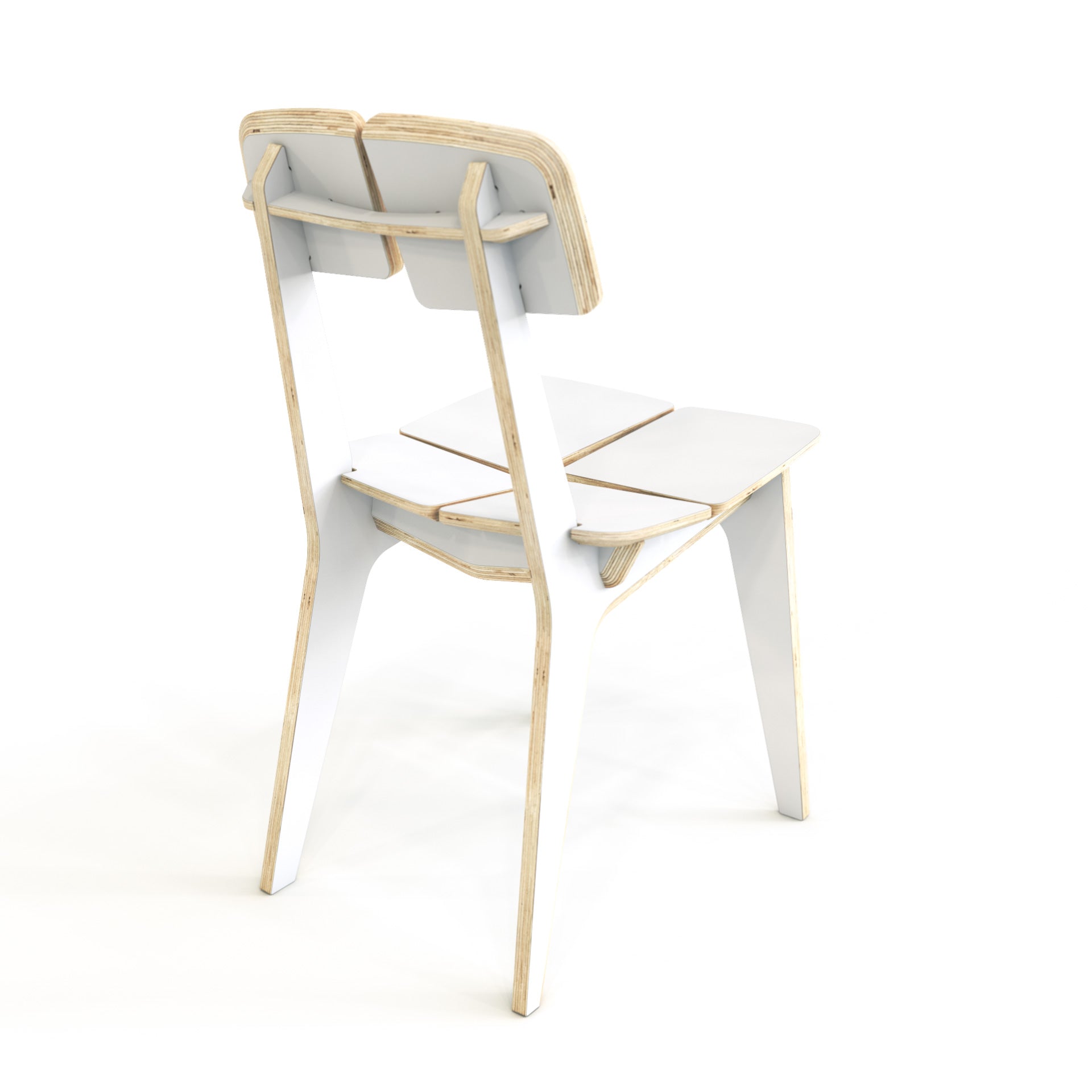 Woodpecker Wooden Dining Chair - White