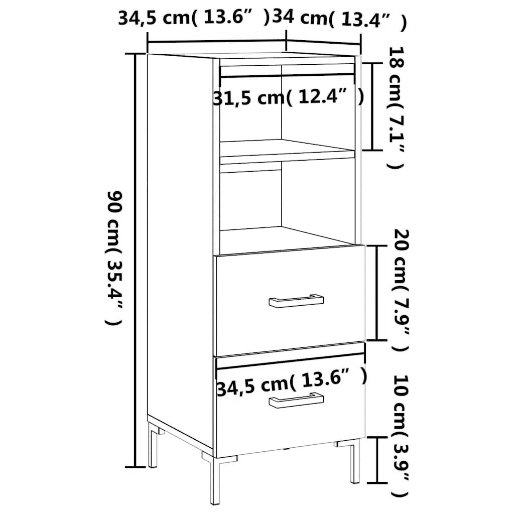 Sideboard 34,5x34x90 cm