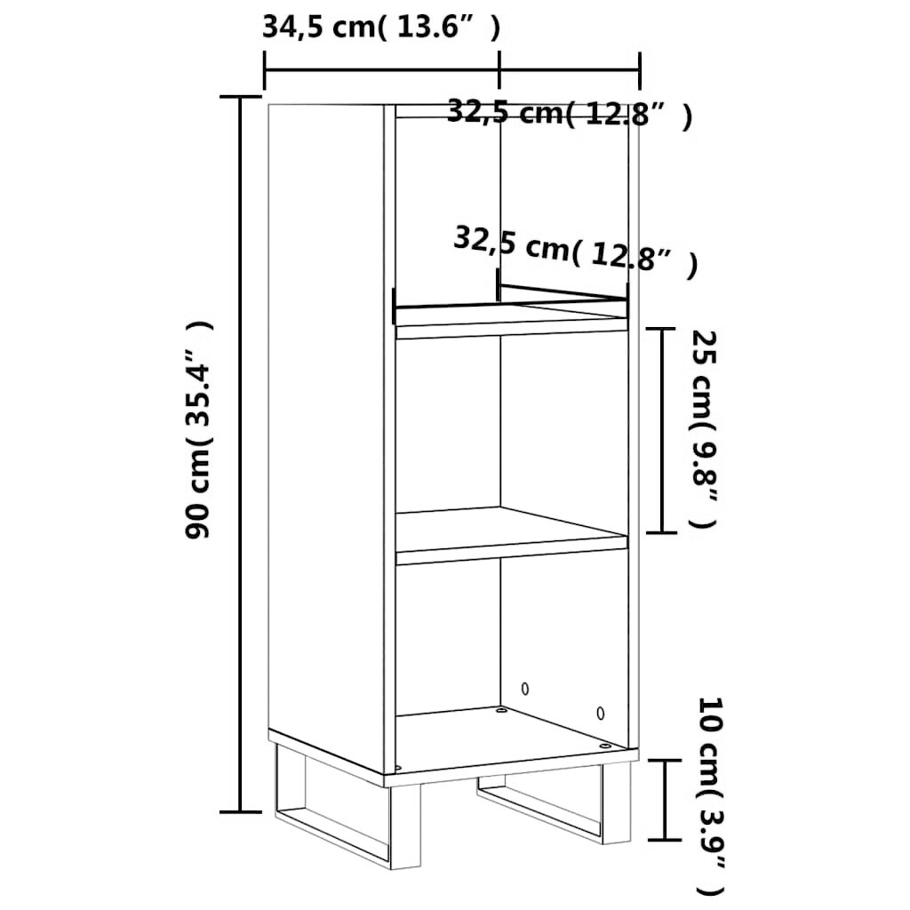 Sideboard 34,5x32,5x90 cm