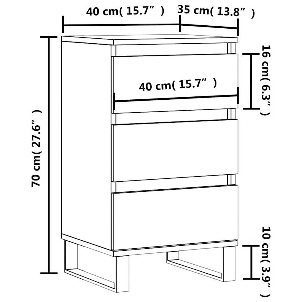 Sideboard 40x35x70 cm