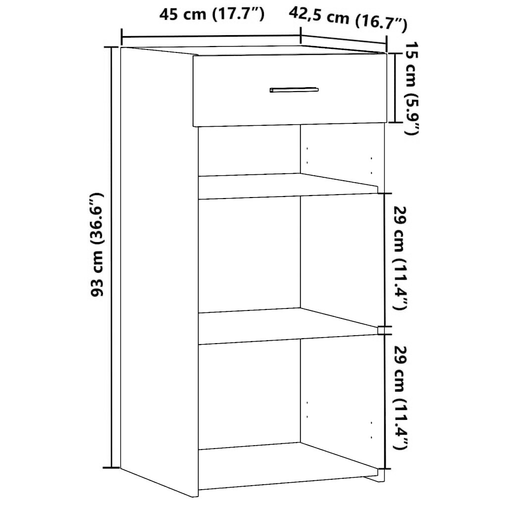 Sideboard 45x42,5x93 cm