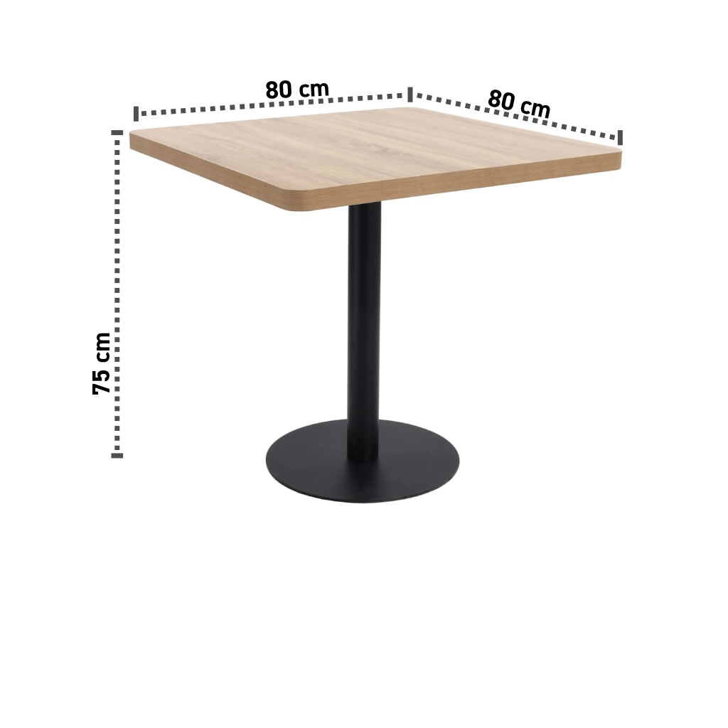 Bistrotisch 80x75 cm