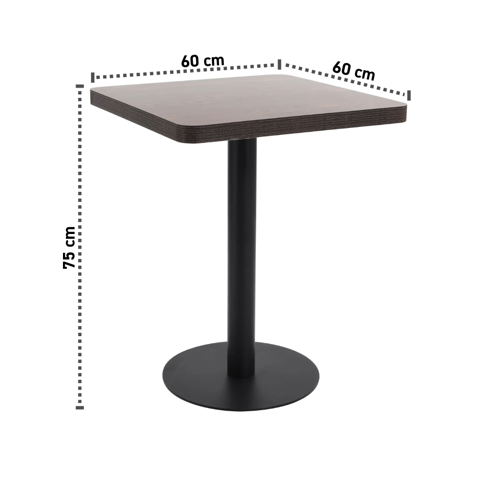 Bistrotisch 60x60x75 cm