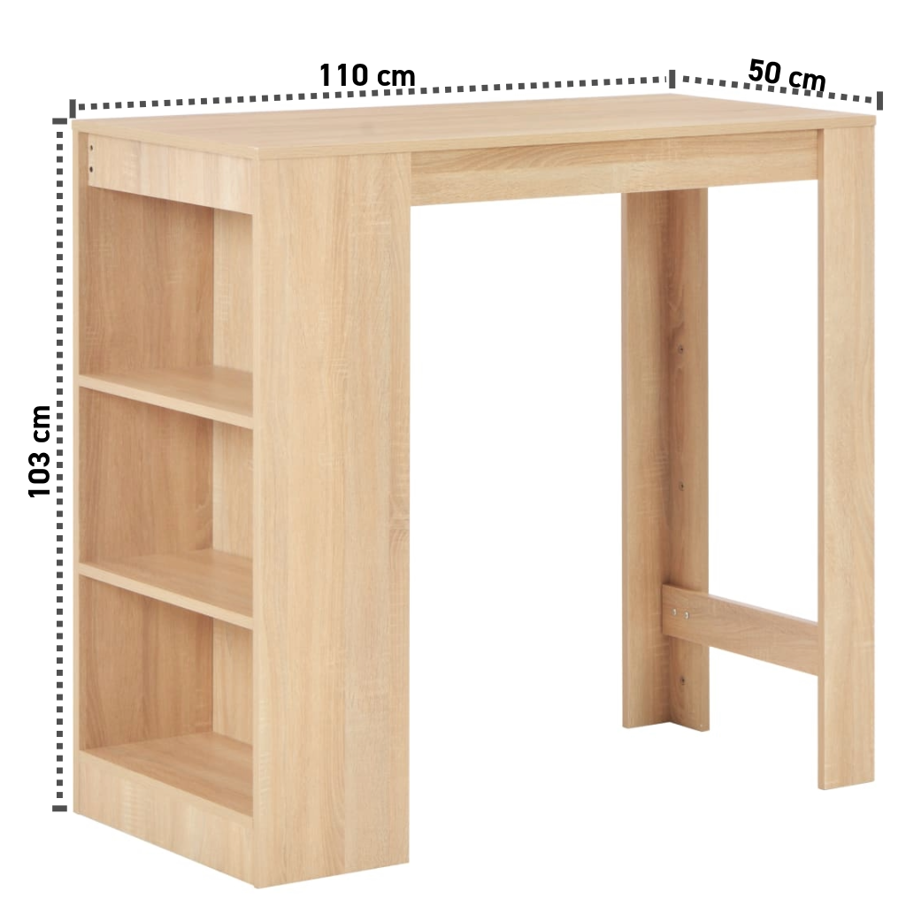 Bartisch 110x50x103 cm