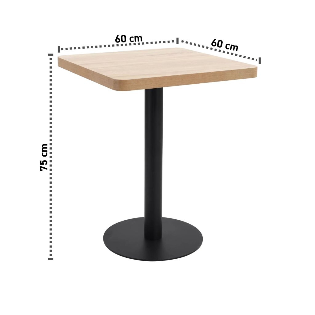 Bistrotisch 60x60x75 cm