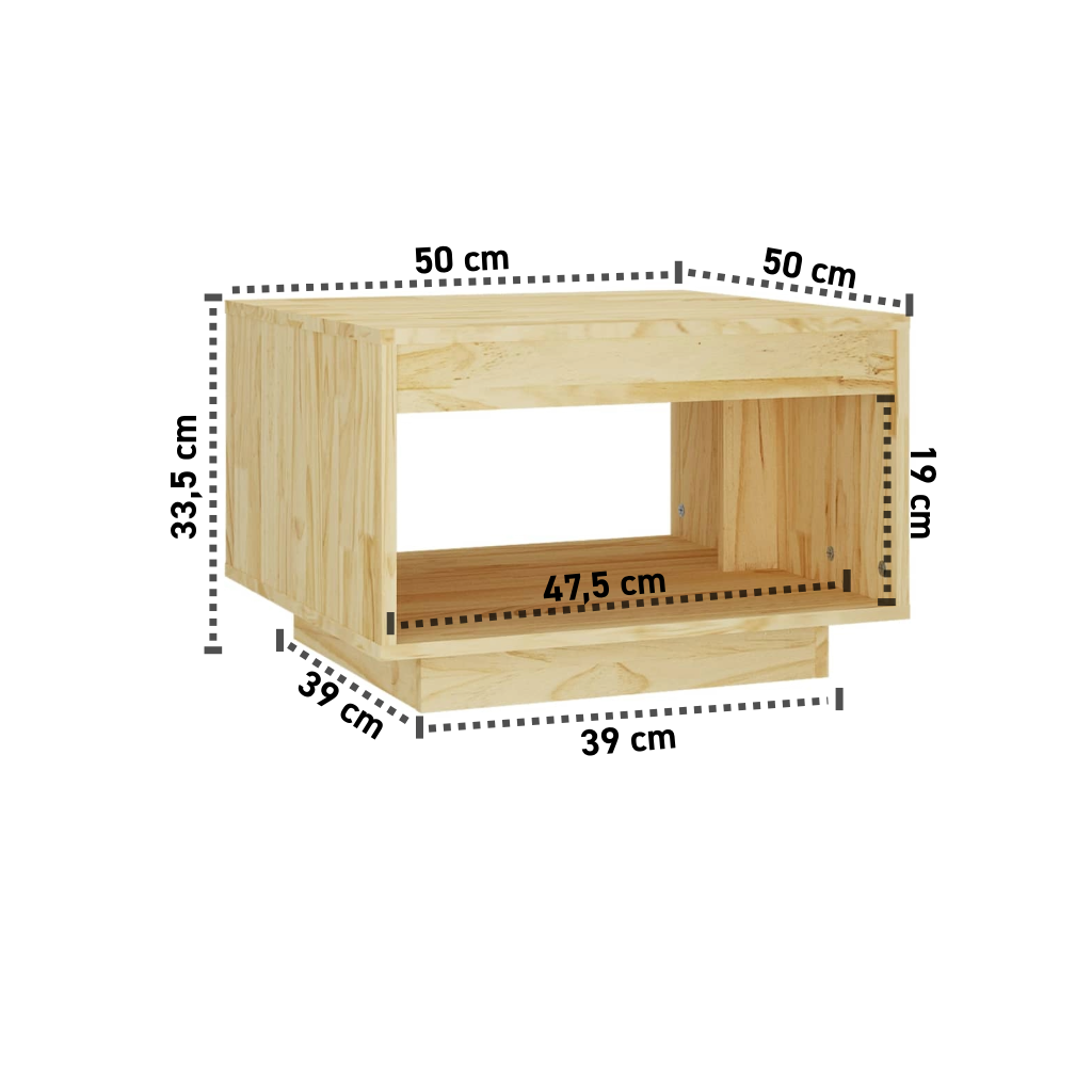 Couchtisch 50x50x33,5 cm