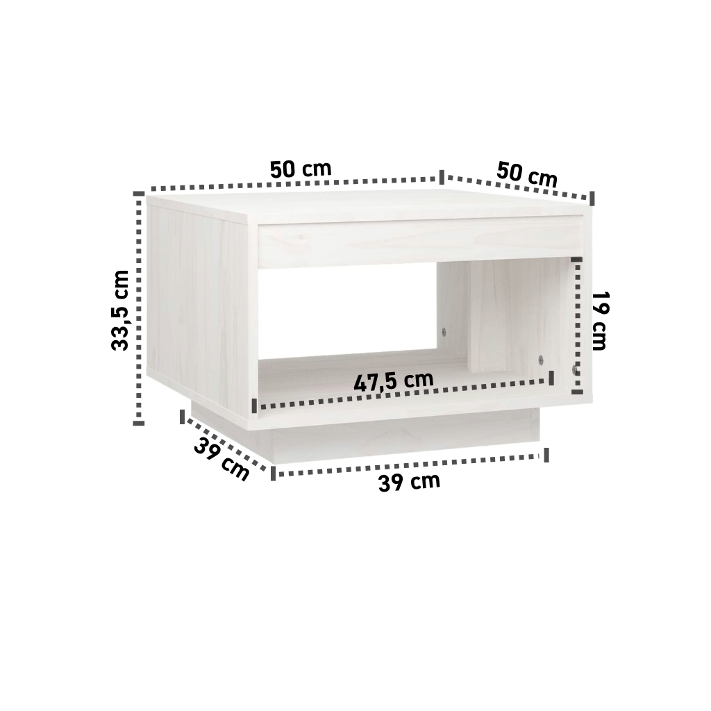 Couchtisch 50x50x33,5 cm