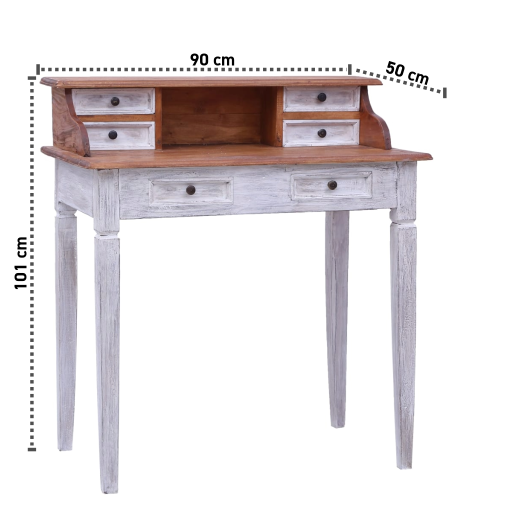 Recycelter Schreibtisch 90x50x101 cm