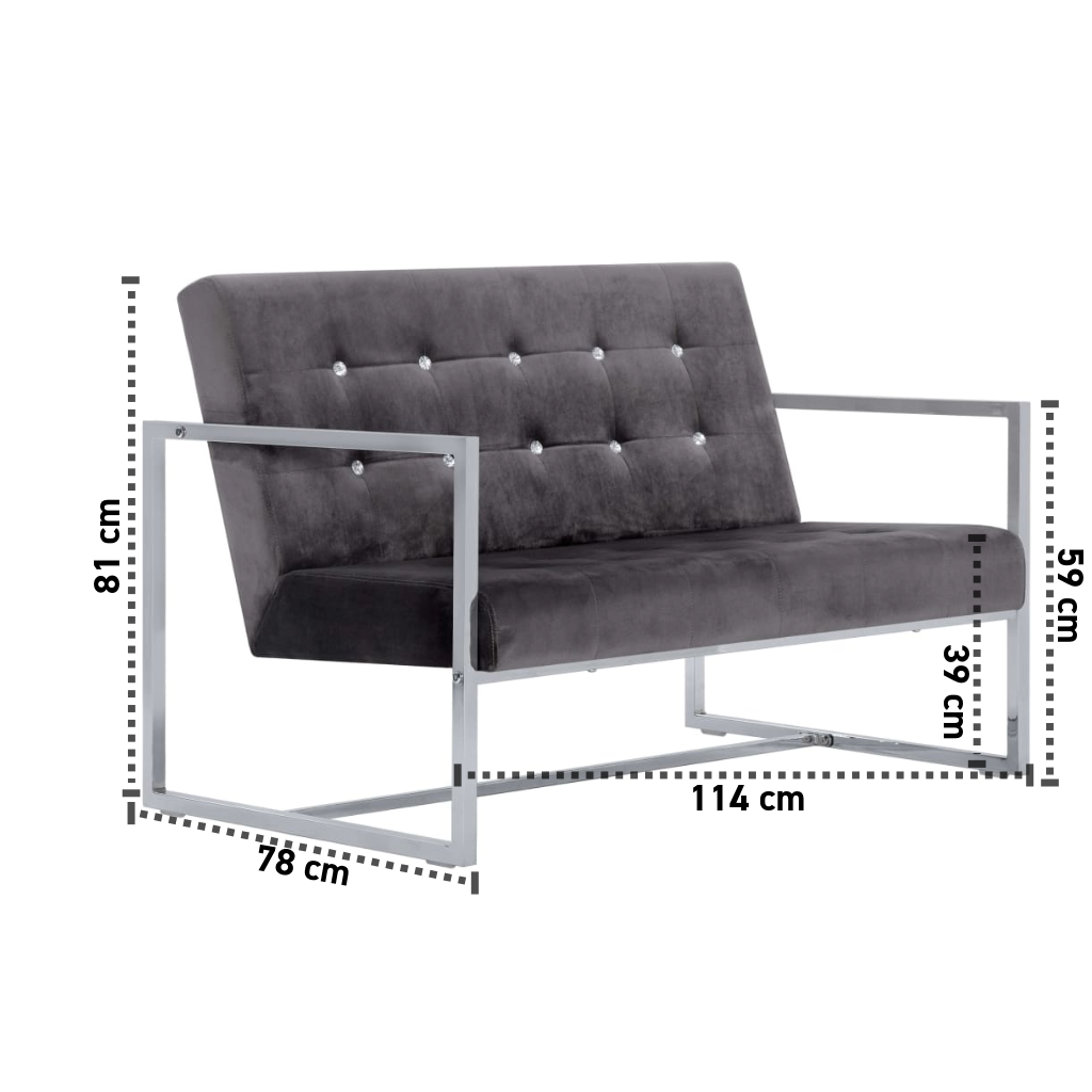 2-Sitzer Sofa 109 cm