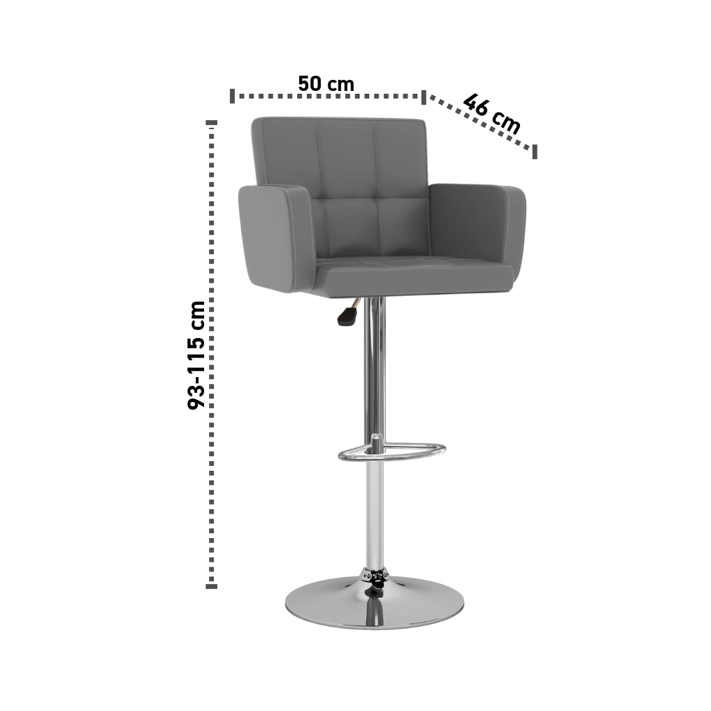 2er-Set Barhocker 50 cm