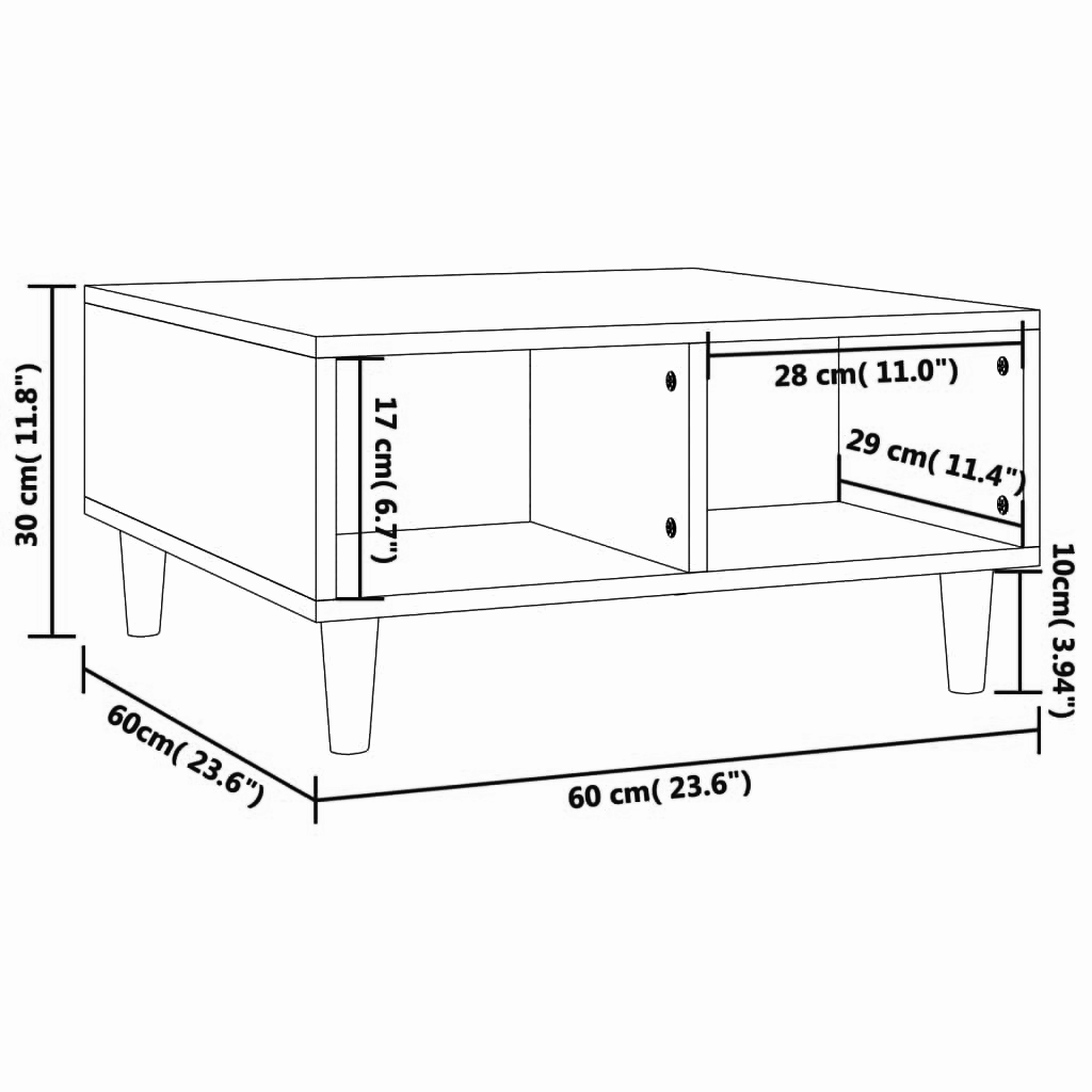 Couchtisch 60x60x30 cm