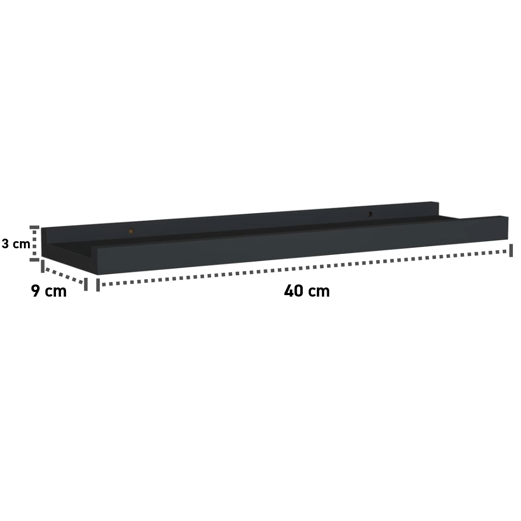 2er-Set Wandleisten 40-80 cm