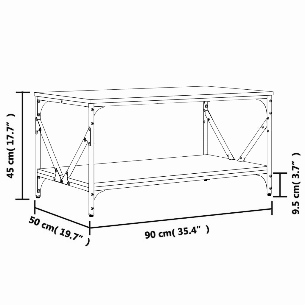 Couchtisch 90x50x45 cm