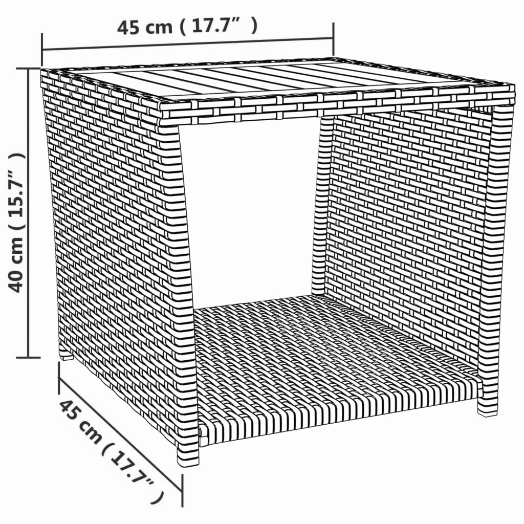 Beistelltisch 45x45x40 cm