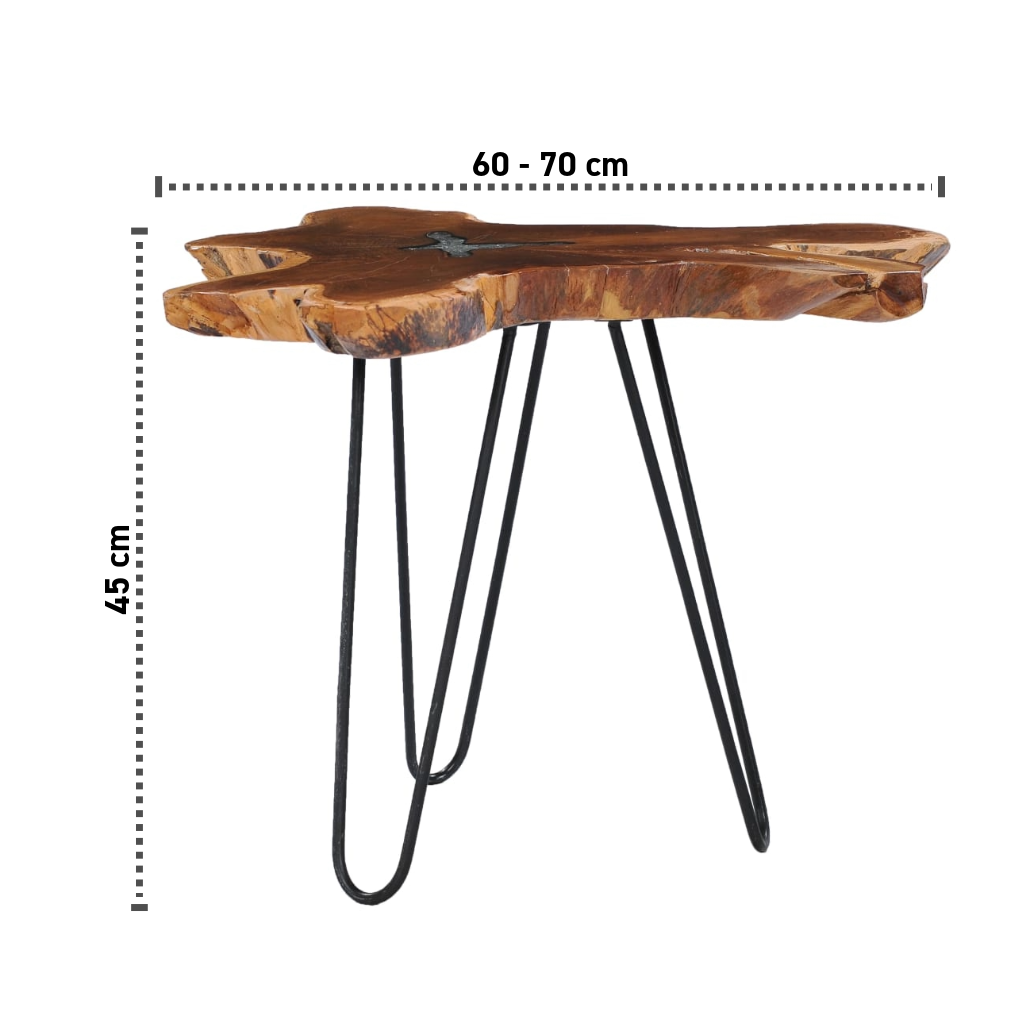 Couchtisch Massivholz (60-70)x45 cm