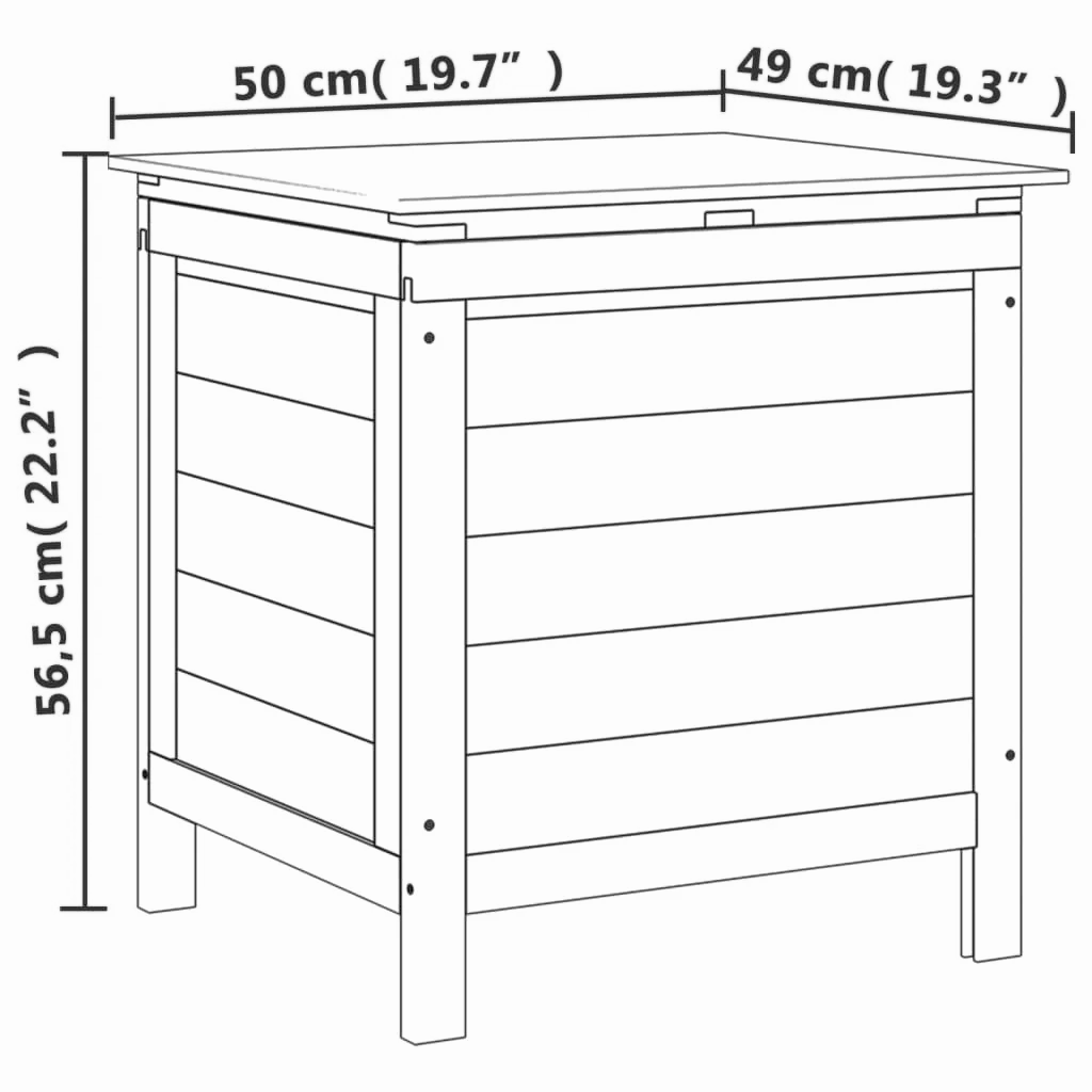 Gartenbox 50x49x56,5 cm