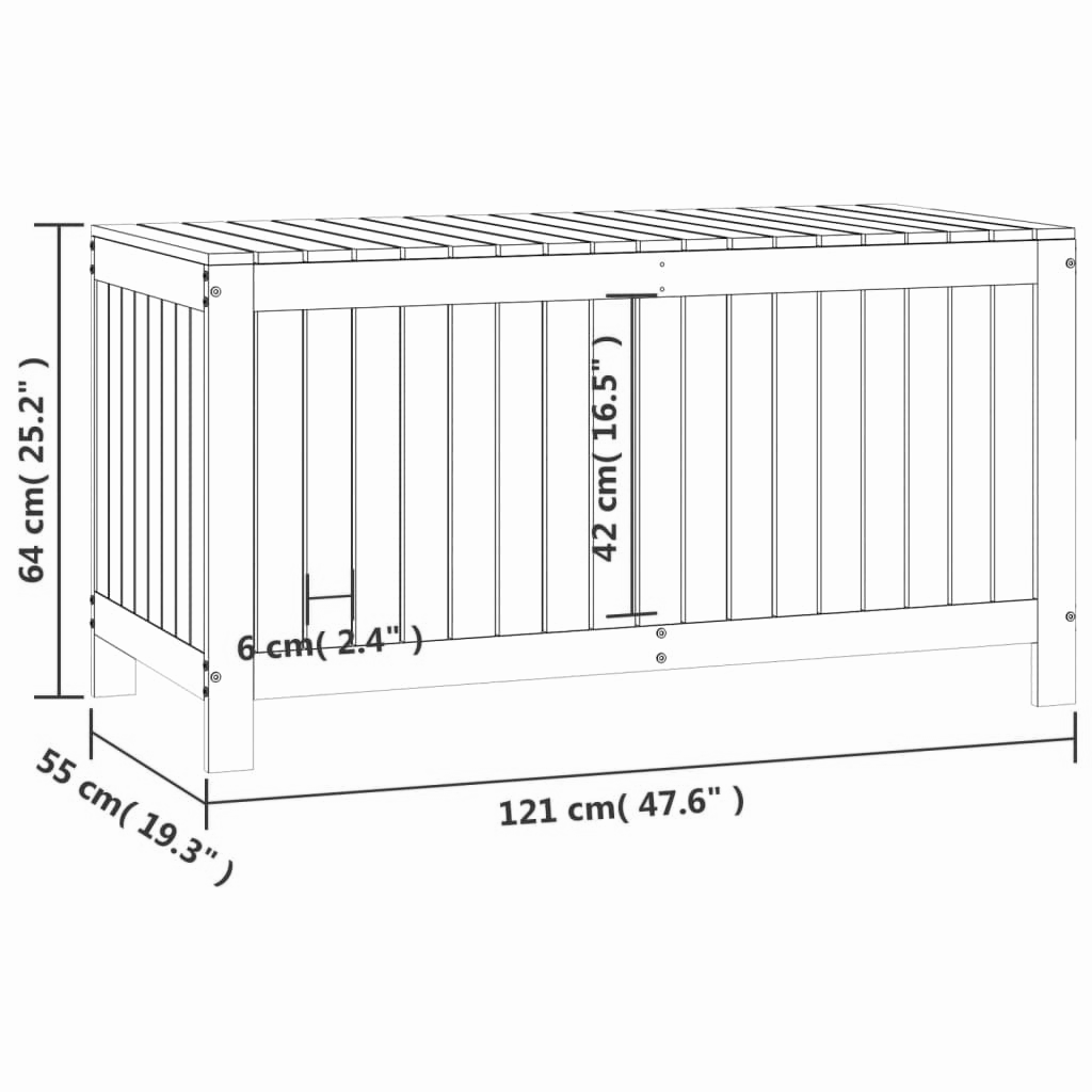 Gartenbox 121x55x64 cm