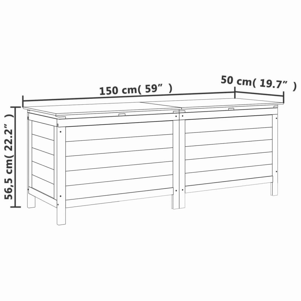 Gartenbox 150x50x56,5 cm