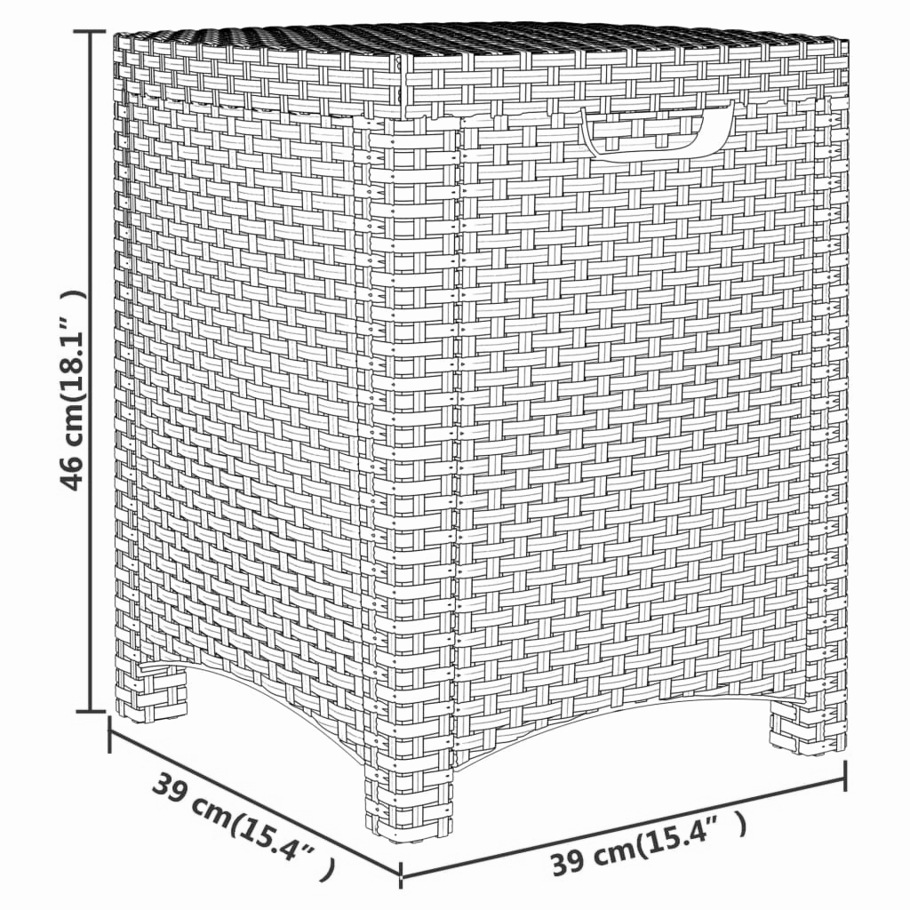 Gartenbox Braun 39x39x46 cm