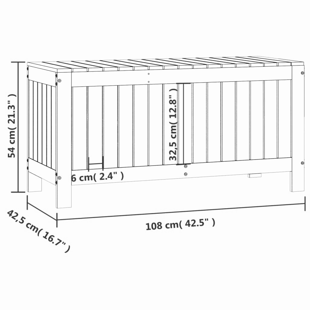 Gartenbox 108x42,5x54 cm